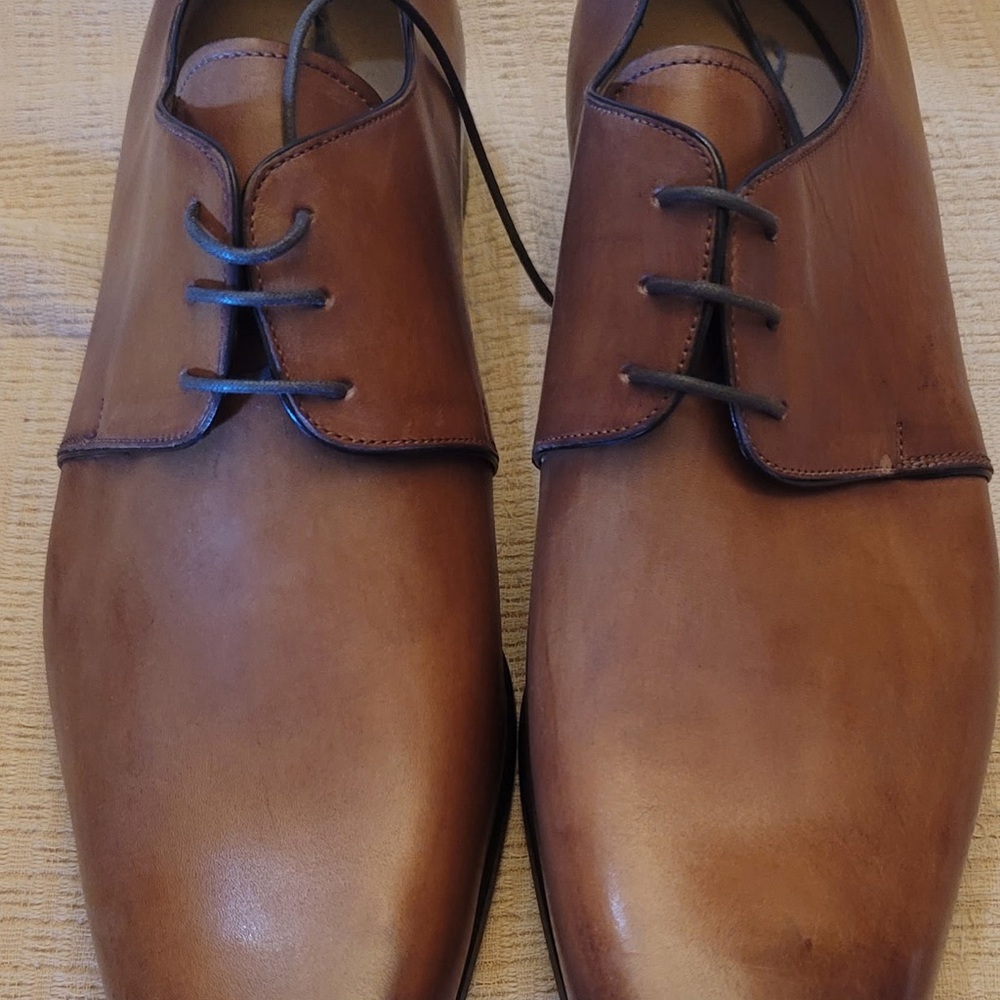 DONUM IRVINE DERBIES Brown Leather Dress Shoes